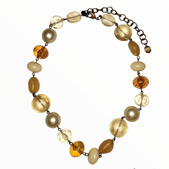 Furla Elegant Amber Beaded Necklace - Picture 2 of 4